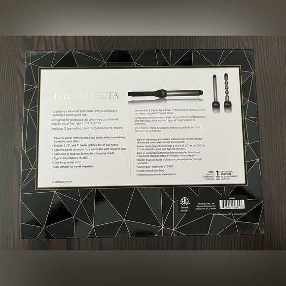 Aria Beauty “The Trifecta” 3 Piece Curler Set - Picture 2 of 7